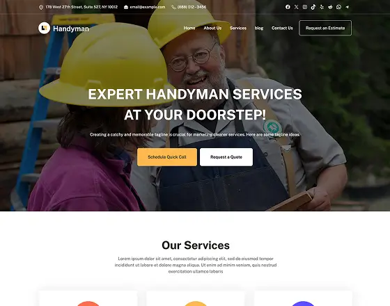 Best Full Site Editing WordPress Themes by CozyThemes for Every Type of Business 13 Best Handyman WordPress Theme