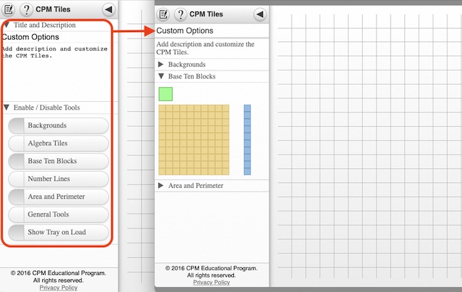 CPM Tiles E-Tool