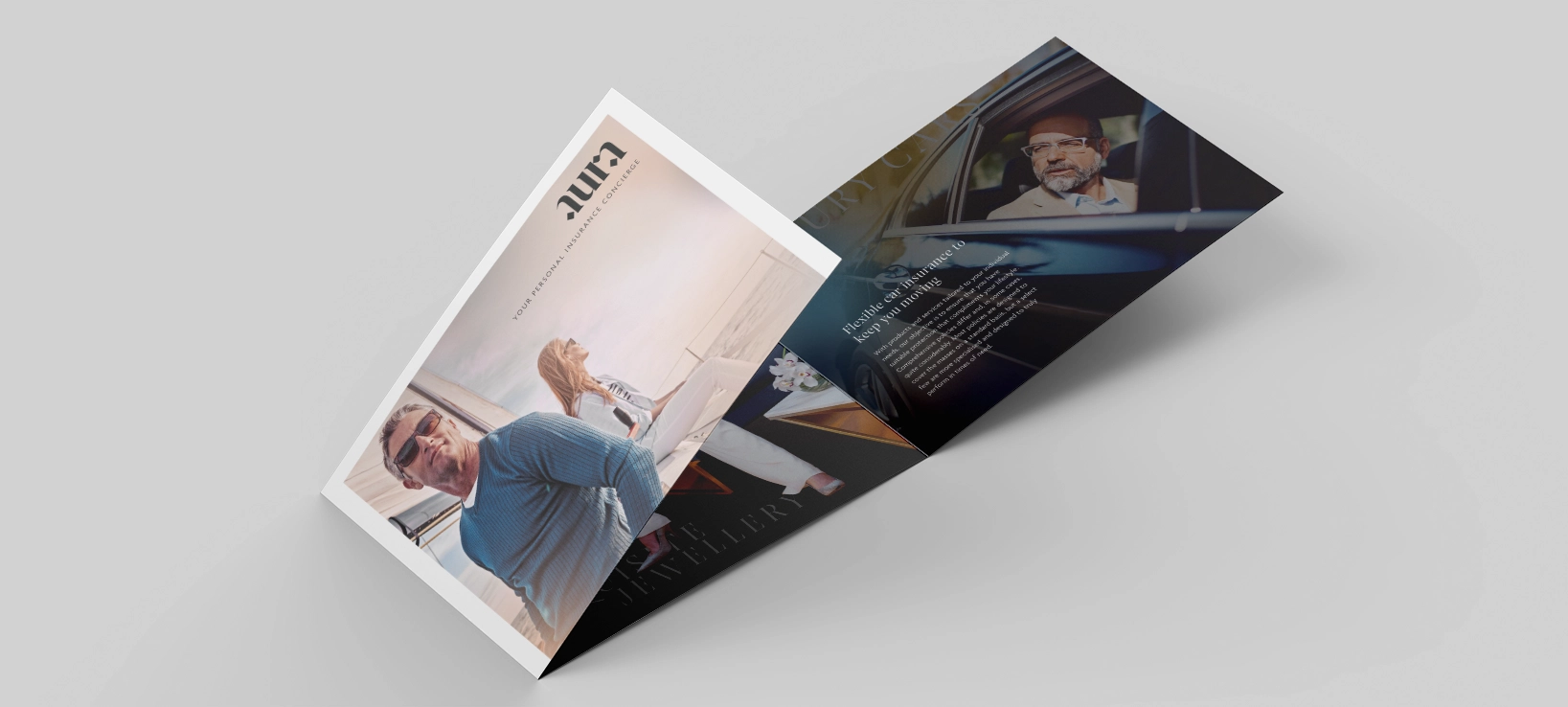 aura brochure design