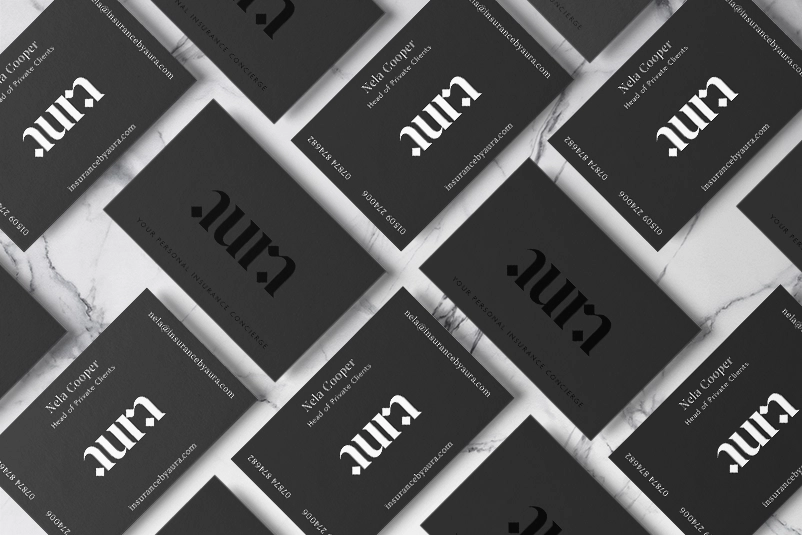 aura business cards