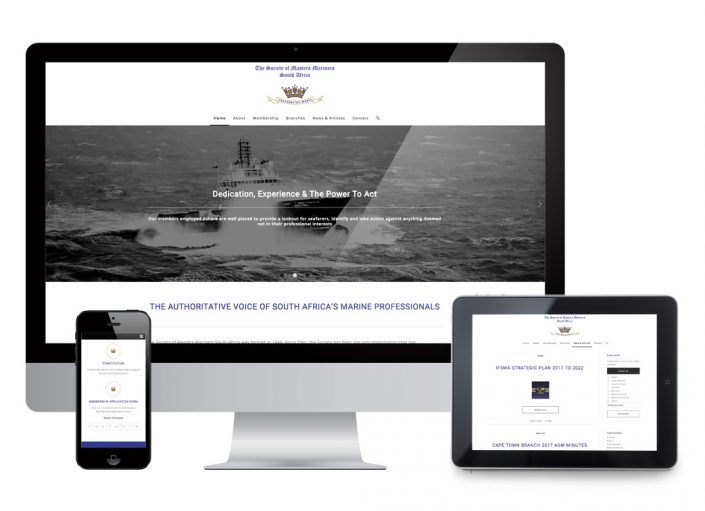 society of master mariners website design