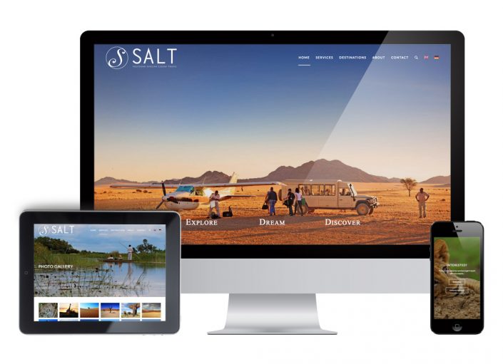 southern african luxury travel website design