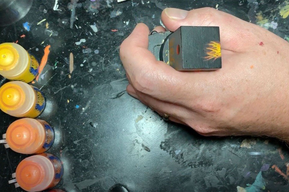 How to Paint Flames on Miniatures