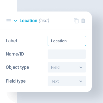 property location data settings