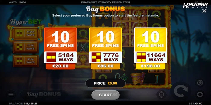 Mode-Bonus-Inovatif-Pharaoh's-Dynasty-PrizeMatch