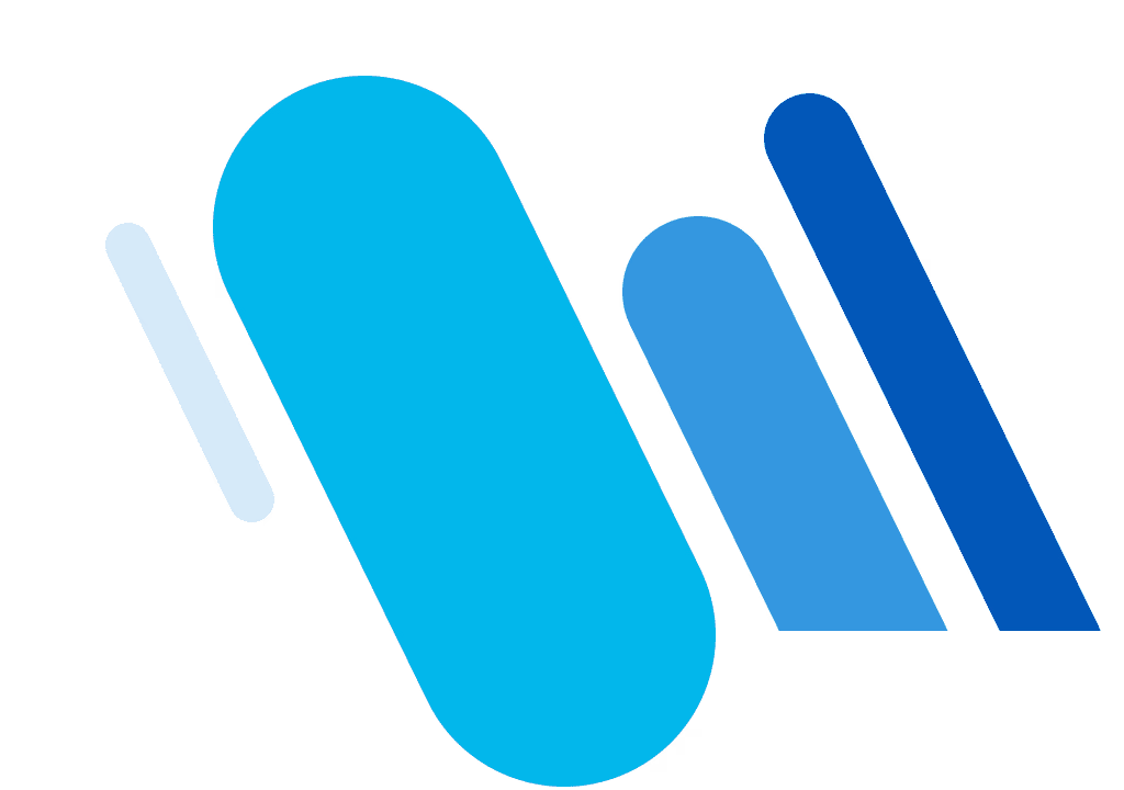 Blue background with IONOS logo