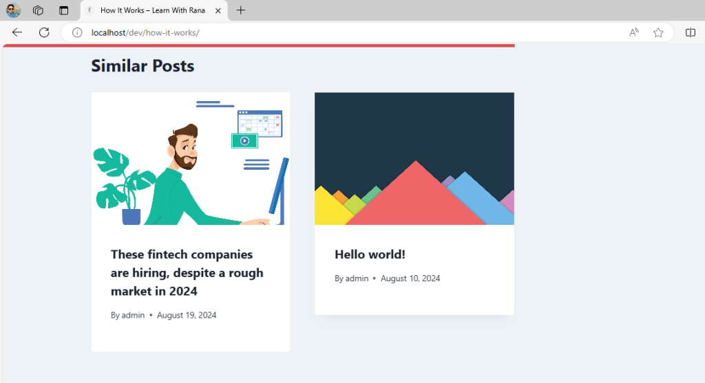 WordPress Reading Progress Bar