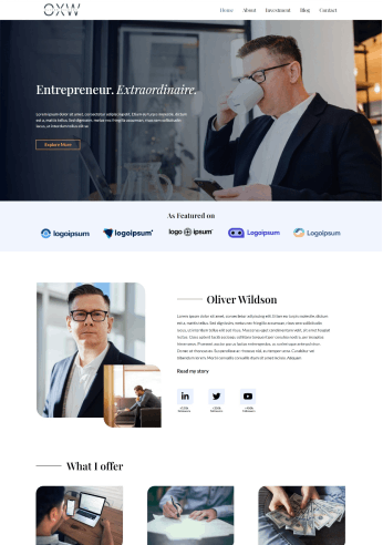 Responsive Theme Starter Template for Entrepreneur - starter Template image