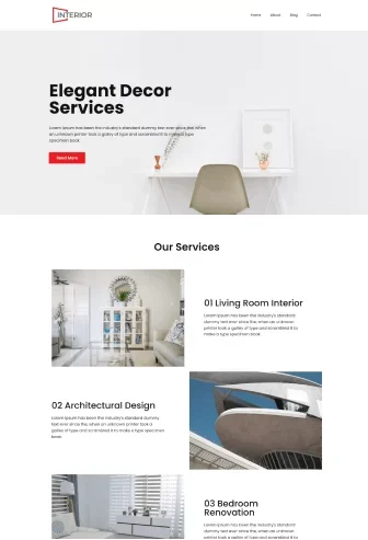 Interior designer - Cyberchimps Responsive theme starter Template
