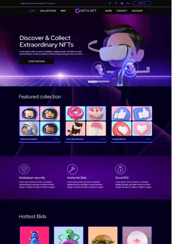 NFT - Responsive theme starter Template