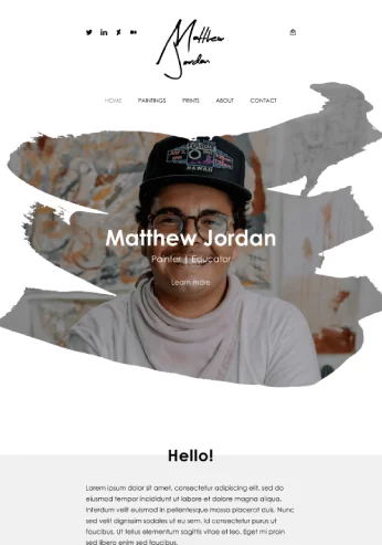 Responsive Theme Starter Template for Painter - starter Template image
