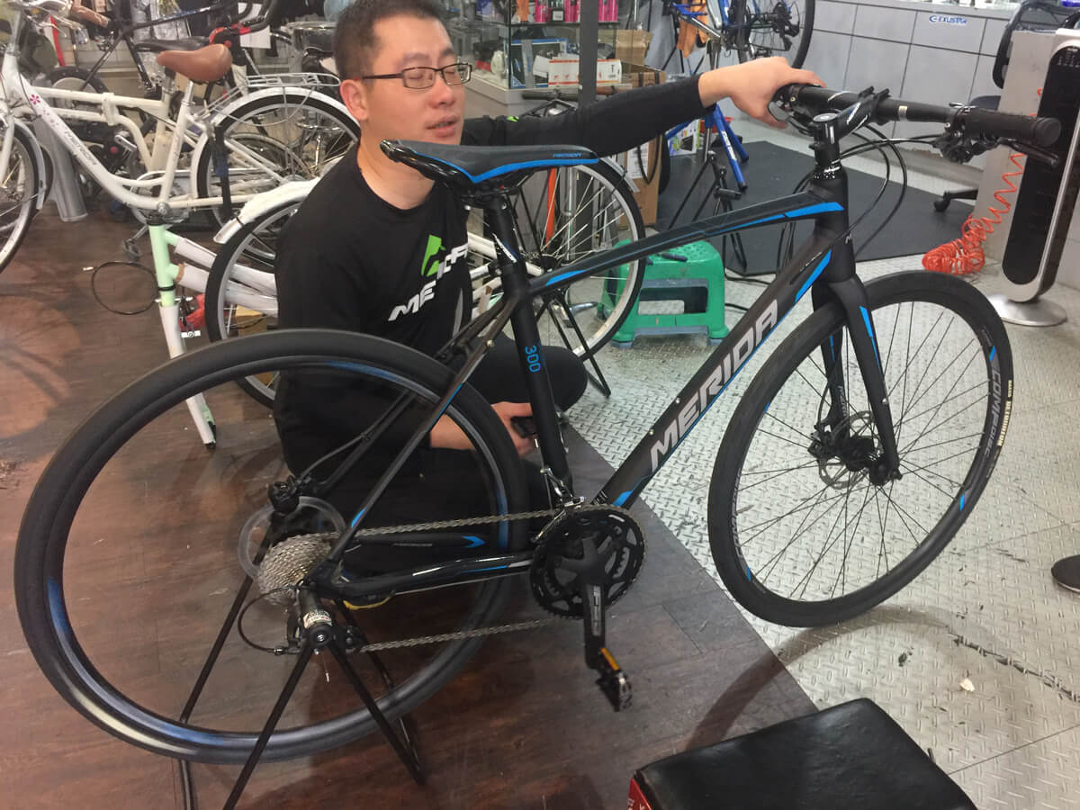台湾で買ったクロスバイク merida speeder300