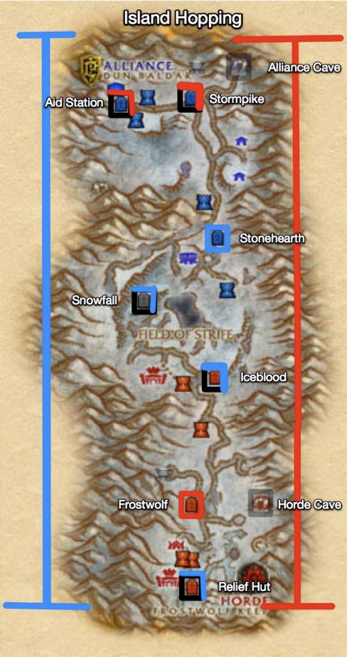 Alterac Valley Graveyards - Island Hopping