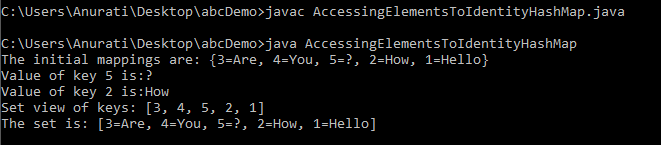 IdentityHashMap Class in Java