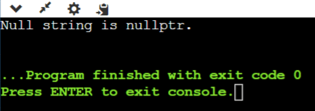 Difference between null strings and empty strings in C++
