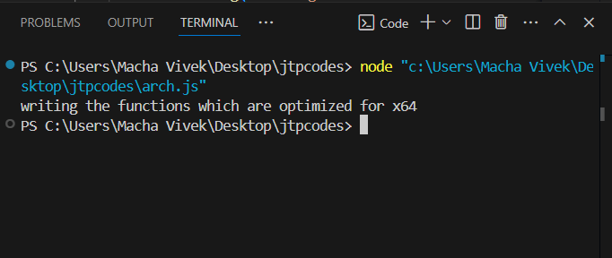 os.arch() Function in Node.js