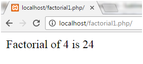 PHP Factorial programs 1