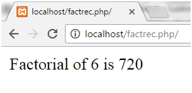 PHP Factorial programs 3