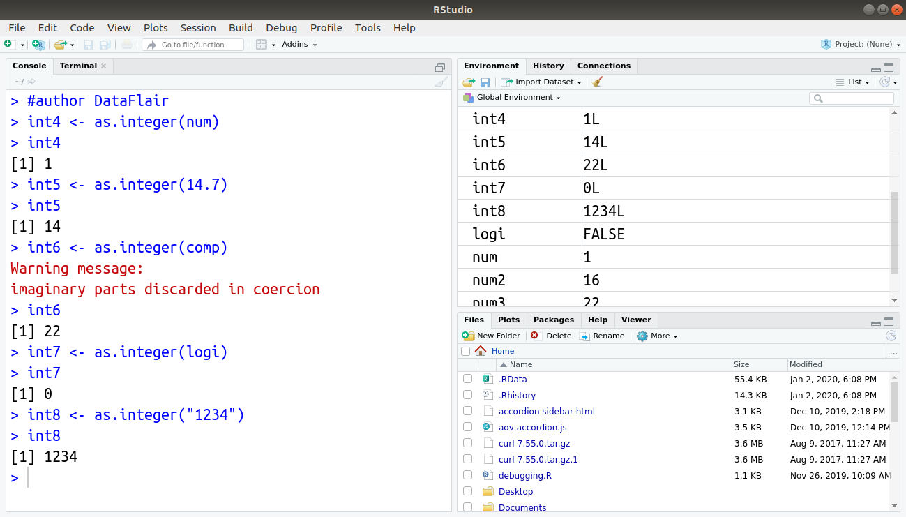 convert R to integer