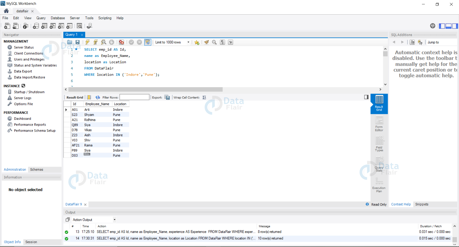 Alias in SQL Example