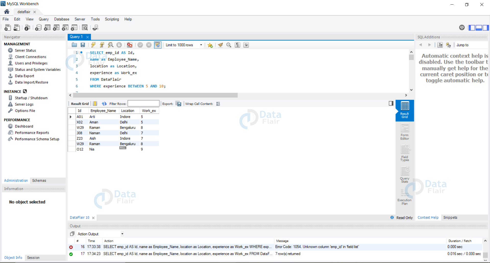 Between Clause in SQL
