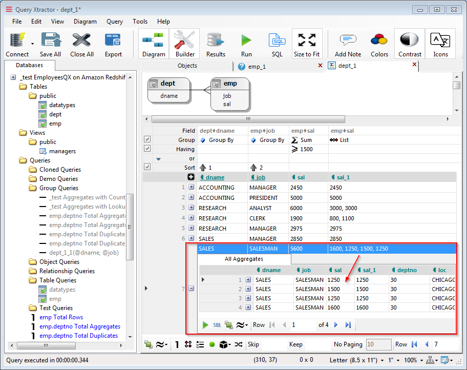 query-group-drill-down