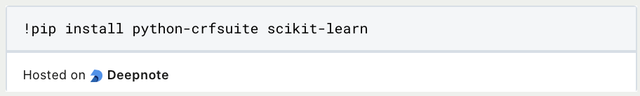 Conditional Random Field