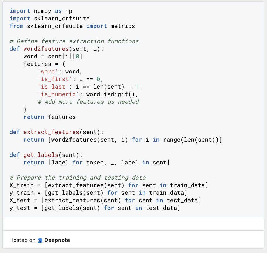 Conditional Random Field