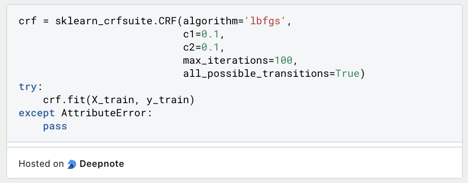 Conditional Random Field
