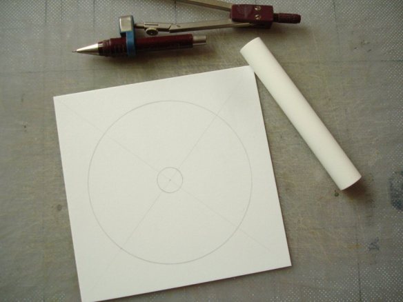 marking up spiral staircase