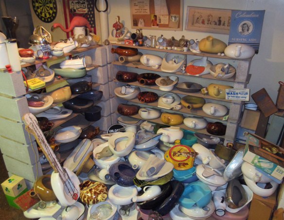Eric Eakin's bedpan collection