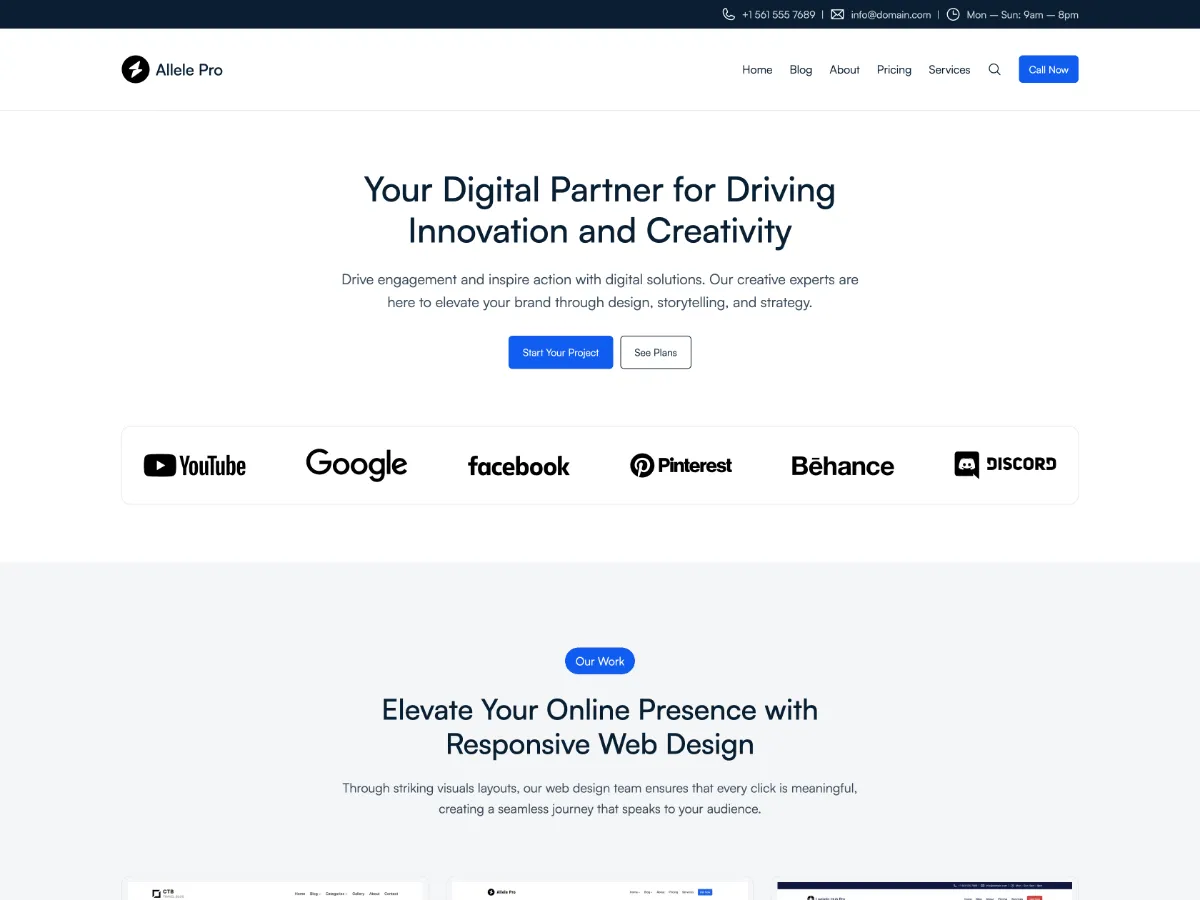 Allele Pro – Creative Digital Agency Theme