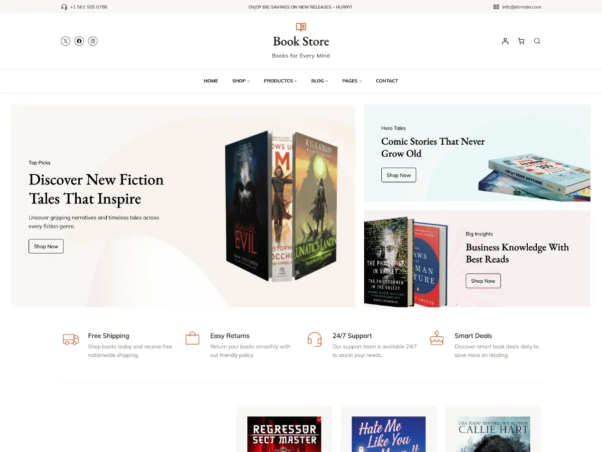 Book Store Pro – WooCommerce WordPress Theme