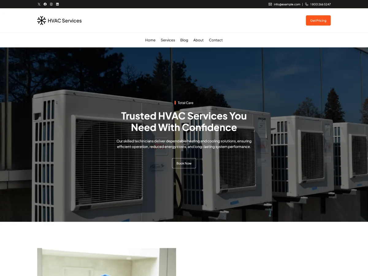 HVAC FSE – Free Air Conditioning & Heating HVAC Services WordPress Theme