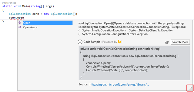 Code Search Intellisense Code Search Intellisense