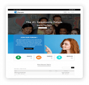 Forum multipurpose WordPress theme demo