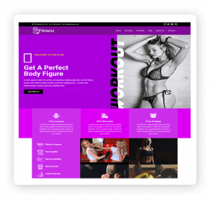 One page fitnesss multipurpose theme demo