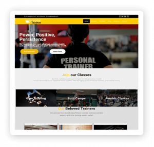 Personal trainer multipurpose theme demo