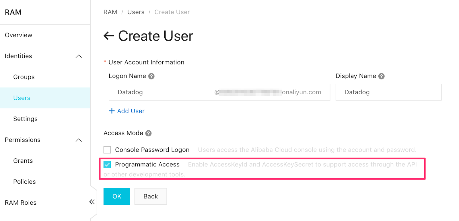 Programmatic Access