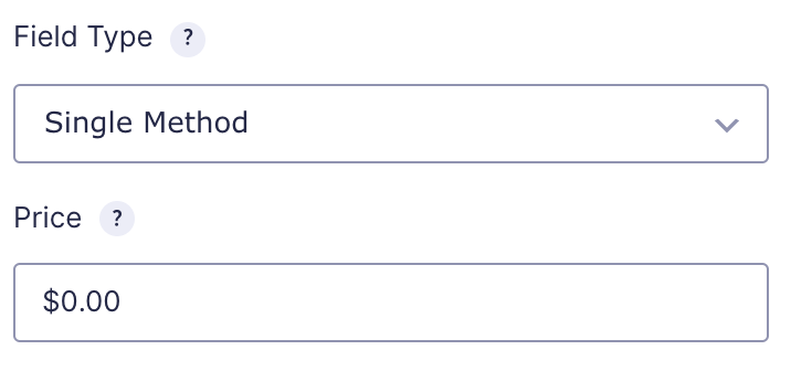 GForms Shipping Field General Settings