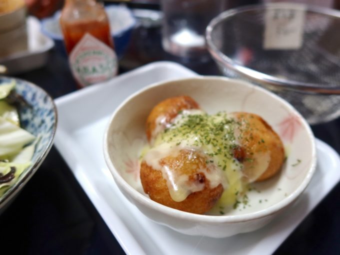 揚げたこ焼きチーズ(300円)