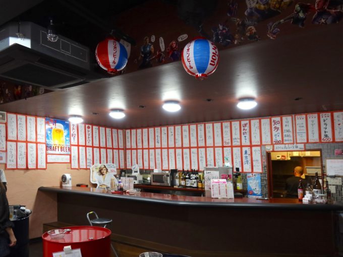 ドラム缶のカウンター