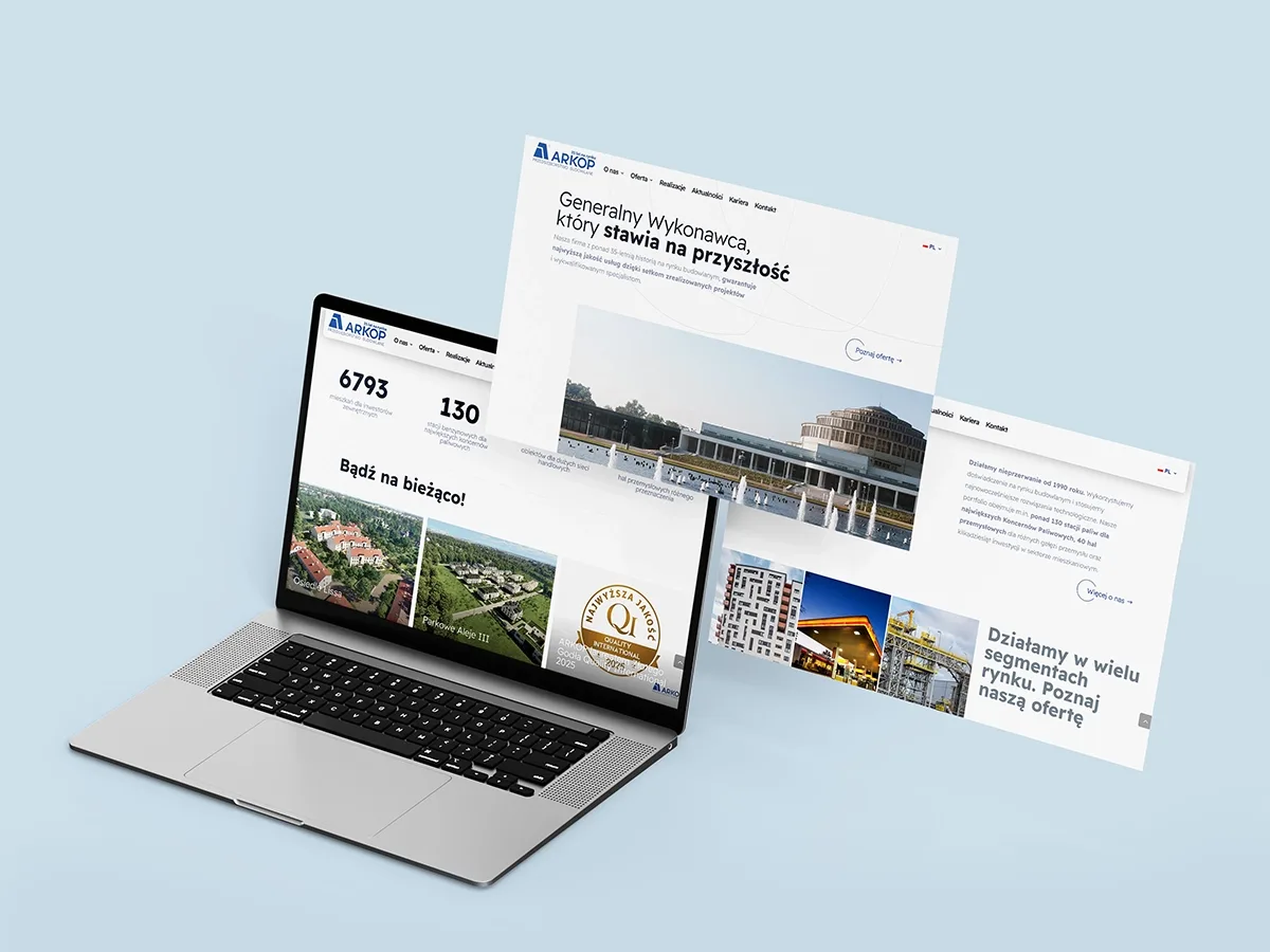 Strona internetowa dla firmy z Wrocławia – ARKOP Strona internetowa dla firmy z Wrocławia – ARKOP