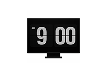 Fliqlo - 时尚的时钟屏保-队长的Blog