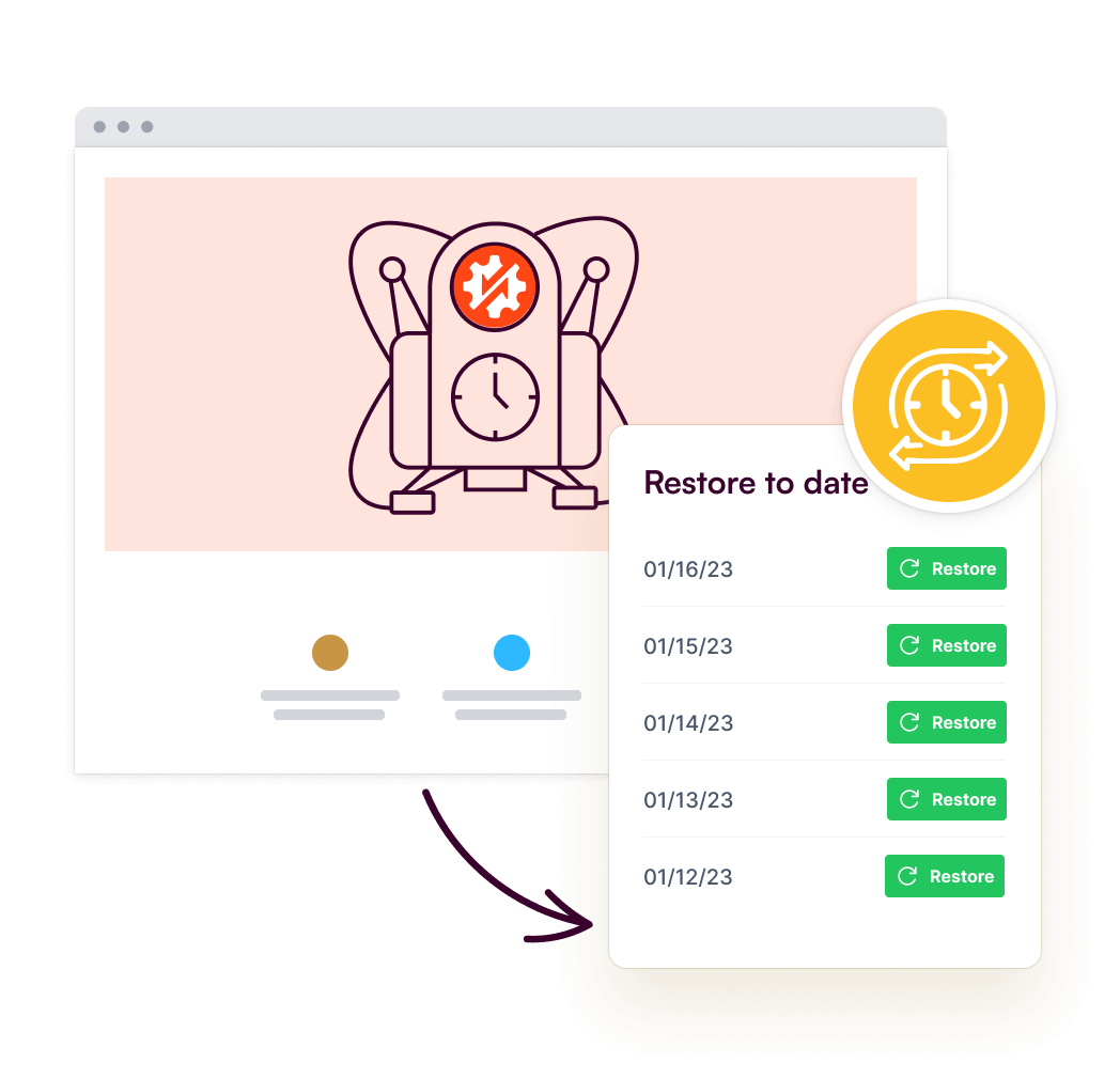 Easily Restore Backups from Recovery Points (1-Click Rollback)