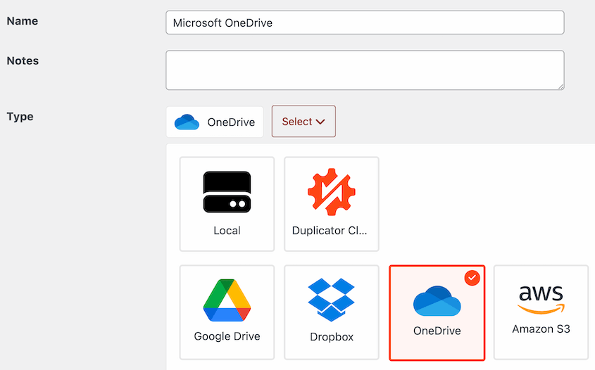 Microsoft OneDrive storage