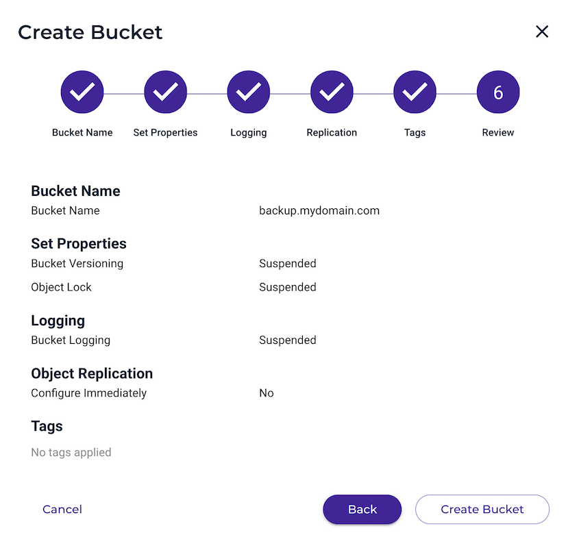 Review-Wasabi-Bucket - Duplicator Revisar y crear el cubo Wasabi