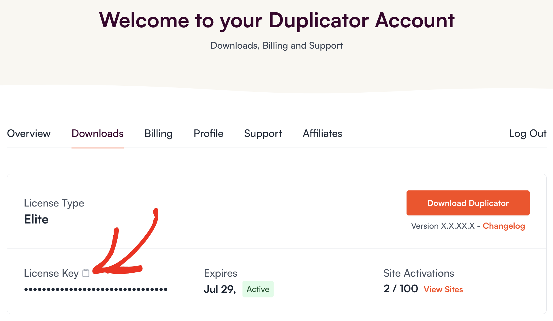 copy-license-key - Duplicator