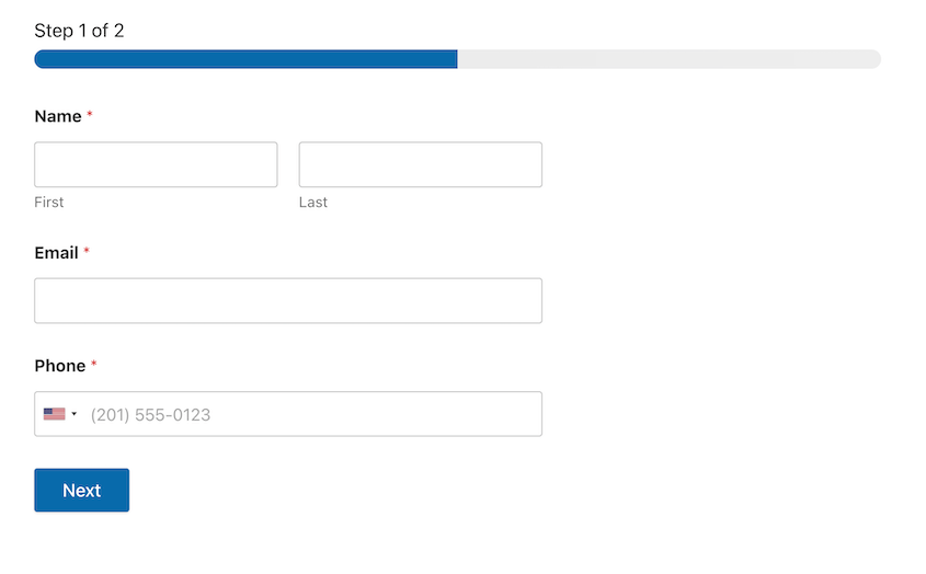 Multi-Step-Form - Duplicator Formulaire en plusieurs étapes