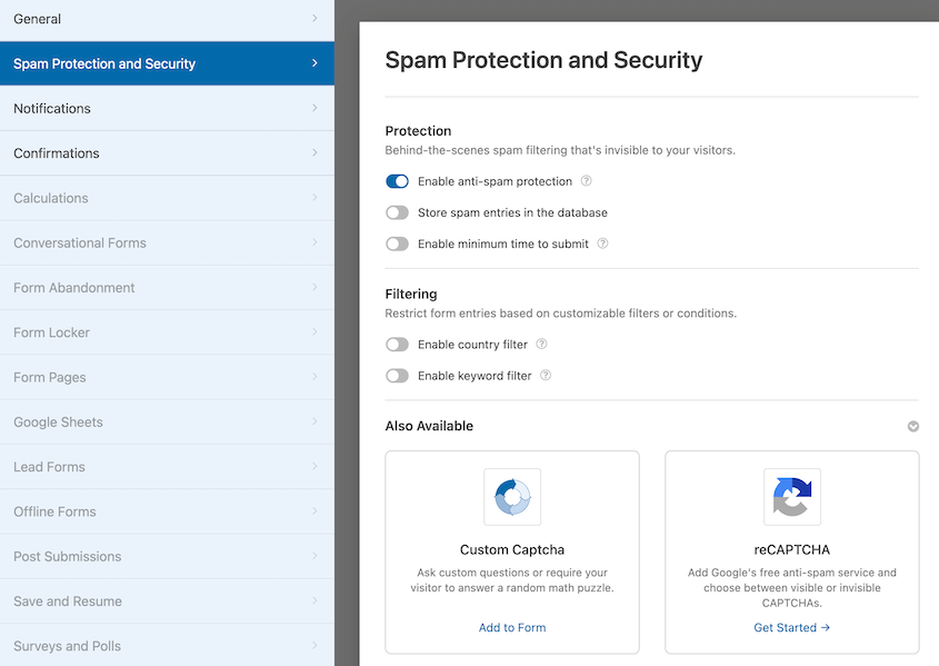 WPForms-Spam-Protection - Duplicator Protection anti-spam de WPForms